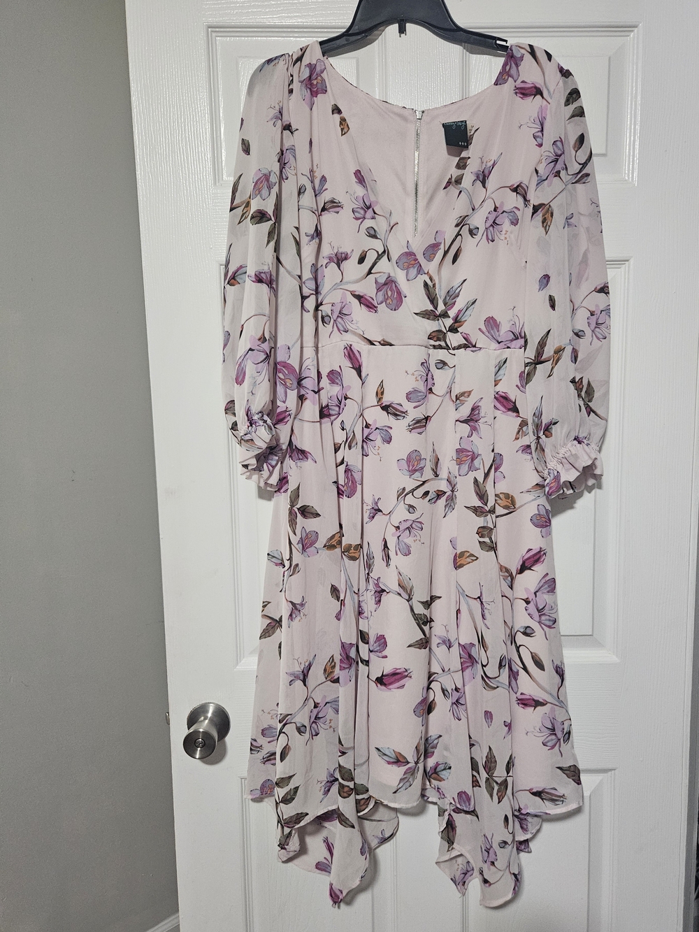 Gabby Skye Lavender Floral Midi Dress Size 14